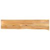 vidaXL Piano Tavolo Bordi Vivi 160x40x3,8cm in Legno Massello di Mango