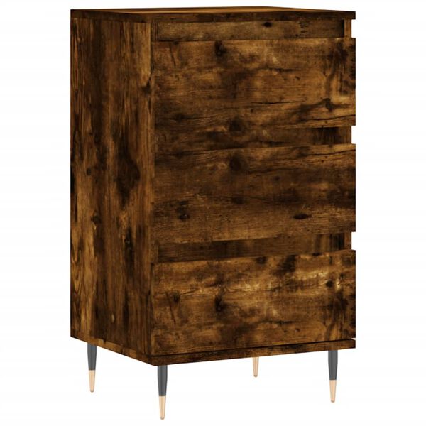 vidaXL Credenza Rovere Fumo 40x35x70 cm in Legno Multistrato