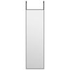 vidaXL Specchio da Porta Nero 30x100 cm in Vetro e Alluminio