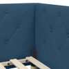 vidaXL Cornice del letto ad angolo Blu 90 x 200 cm Tessuto