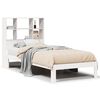 vidaXL Letto Libreria senza Materasso Bianco 90x190 cm Massello Pino