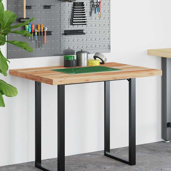 vidaXL Piano Scrivania a Olio 120x70x4 cm Legno Massello Acacia