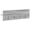 vidaXL Appendiabiti a muro Grigio Sonoma 60 x 10,5 x 18 cm