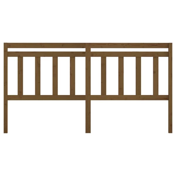 vidaXL Testiera per Letto ambra 206x4x100 cm in Legno Massello di Pino