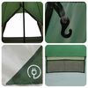 vidaXL Tenda Teepee con tetto Verde e Grigio 600 x 600 x 347 cm
