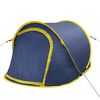 vidaXL Tenda da Campeggio Pop-up per 2 Persone Blu Marino/Giallo