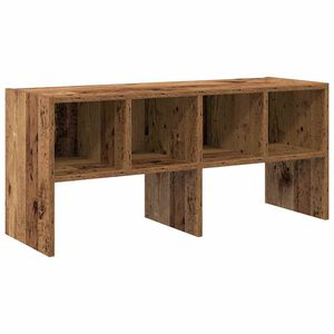 vidaXL Scarpiera Impilabile Legno Antico 89,5x30x40 cm