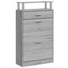 vidaXL Scarpiera Grigio Sonoma 63x24x104 cm in Legno Multistrato