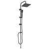 vidaXL Sistema Doccia Nero 47 x 20 x 95 cm Acciaio Inox