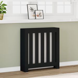 vidaXL Copertura Termosifone Nera 78x20x82 cm Legno Multistrato