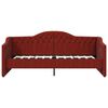 vidaXL Dormeuse con Materasso USB Rosso Vino in Tessuto 90x200 cm