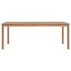 vidaXL Set da pranzo da giardino 7 pz 200x100 cm in legno massello di teak