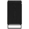 vidaXL Armadio per Lavabo da Bagno Rovere Nero 65 x 33 x 60 cm