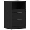 vidaXL Armadio da Notte Rovere Nero 40 x 35 x 65 cm