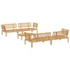 vidaXL Set di divani con cuscino 5 pcs Talpa Legno di Acacia Massello