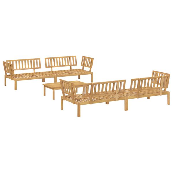 vidaXL Set di divani con cuscino 5 pcs Talpa Legno di Acacia Massello