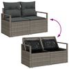 vidaXL Set di divani con cuscino 8 pcs Grigio chiaro polyrattan