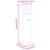 vidaXL Lampade Terra per Esterni con Sensori 3pz Nere 50cm Alluminio