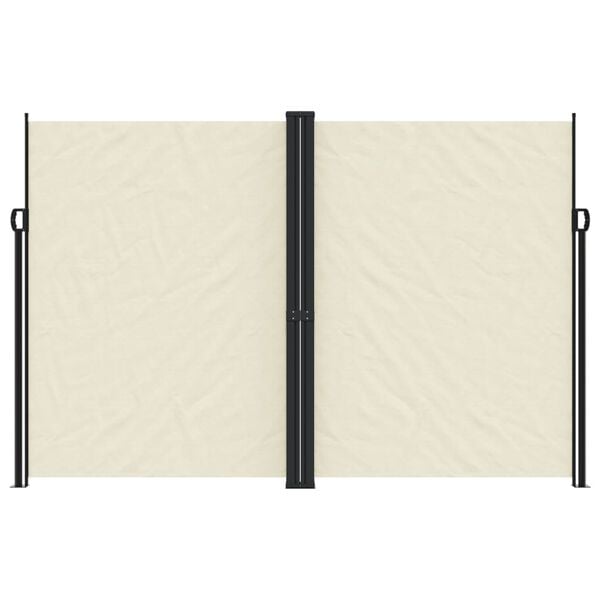 vidaXL Tenda da Sole Laterale Retrattile Crema 220x1200 cm