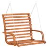 vidaXL Panca a Dondolo in Legno Ricurvo Finitura Teak 126x63x92 cm