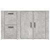 vidaXL Credenza Grigio Cemento 100x33x59,5 cm in Legno Multistrato