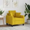 vidaXL Poltrona Giallo Chiaro 60 cm in Tessuto