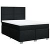 vidaXL Giroletto a Molle con Materasso Nero 140x190 cm in Tessuto