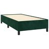 vidaXL Giroletto senza Materasso Verde Scuro 100x200 cm in Velluto