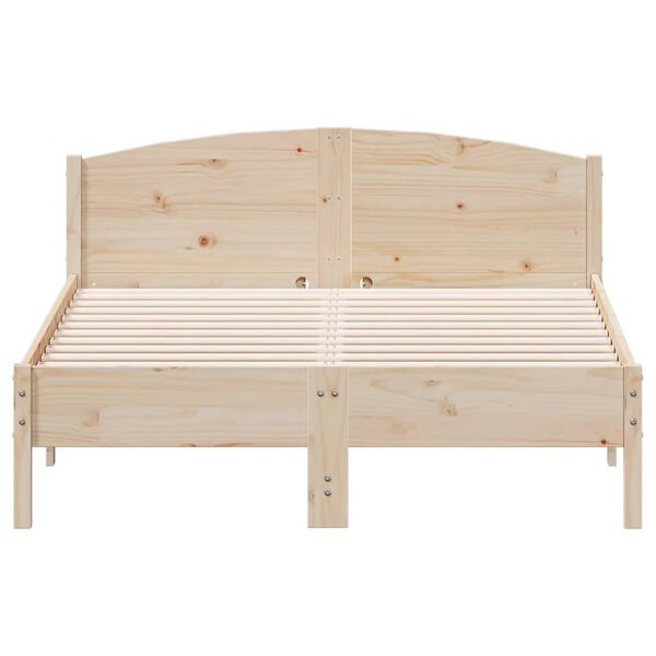 vidaXL Letto senza Materasso 140x190 cm in Legno Massello di Pino