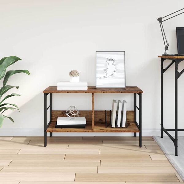 vidaXL Libreria Legno vecchio 82 x 32 x 47 cm Legno multistrato