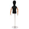 vidaXL Manichino Regolabile 120-157 cm con Base Unisex PP Nero
