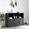 vidaXL Credenza Antracite 99x39x73 cm in Acciaio