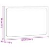 vidaXL Specchio da Bagno LED Rovere Sonoma 60x8,5x38 cm in Truciolato