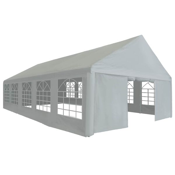 vidaXL Tessuto per tenda senza struttura Grigio 10 x 5 m PE