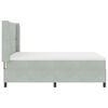 vidaXL Letto con Box Springs LED e Materasso Argille Grigio chiaro