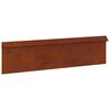 vidaXL Recinto per lumache 100 x 3,5 x 25 cm Acciaio Corten Ruggine