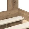 vidaXL Struttura del letto Rovere Artigianale 135 x 190 cm