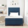 vidaXL Letto a molle con materasso Blu 120 x 200 cm Tessuto