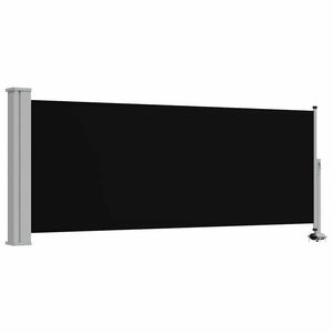 vidaXL Tenda da Sole Laterale Retrattile 100 x 300 cm Nera