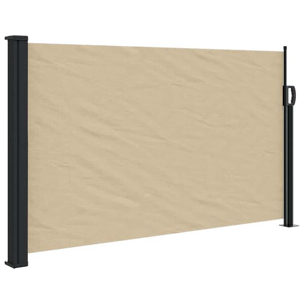 vidaXL Tenda da Sole Laterale Retrattile Beige 120x500 cm