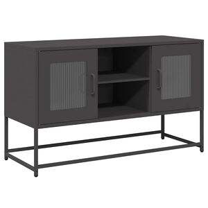 vidaXL Mobile TV Nero 100,5x39x60,5 cm in Acciaio