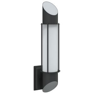 vidaXL Applique da Esterno Nera in Acciaio Inossidabile