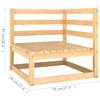 vidaXL Set Salotto Giardino 10pz Cuscini Antracite Legno Massello Pino