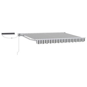 vidaXL Tettuccio Elettrico Retrattile Antracite e Bianco 2,5 x 2 m