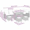 vidaXL Set Divano da Giardino con cuscino 10 pcs Beige polyrattan