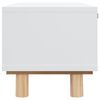vidaXL Tavolino Bianco 80x40x30cm Legno Multistrato e Massello di Pino