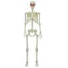 vidaXL Scheletro di Halloween Bianco 155 x 38.5 cm Plastica