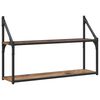 vidaXL Scaffale da parete A parete Legno antico 80 x 21 x 51 cm