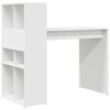 vidaXL Scrivania Bianco 108 x 55 x 103.5 cm Legno multistrato