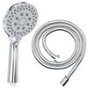 vidaXL Set di doccia con soffione Cromato 150 cm Acciaio Inox
